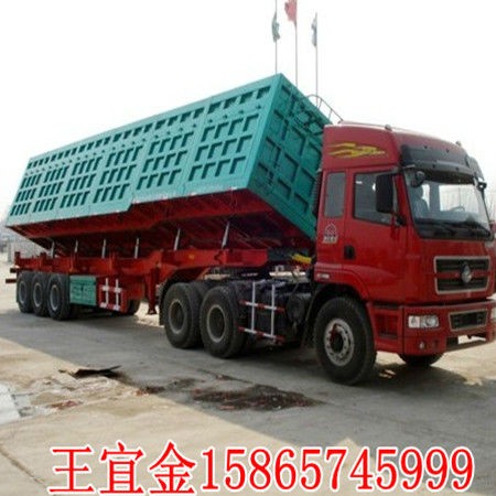 求购二手半挂车斗侧翻图片