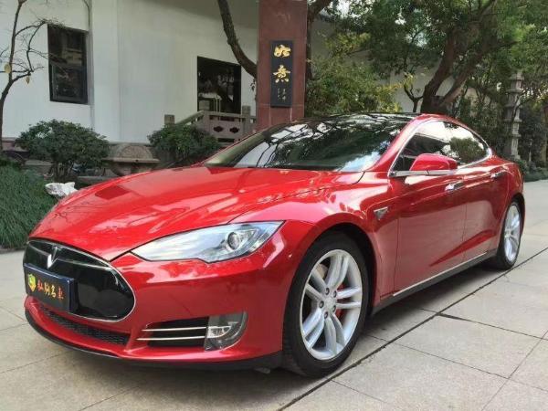 【上海】2014年10月 特斯拉 model s p85 红色 自动档