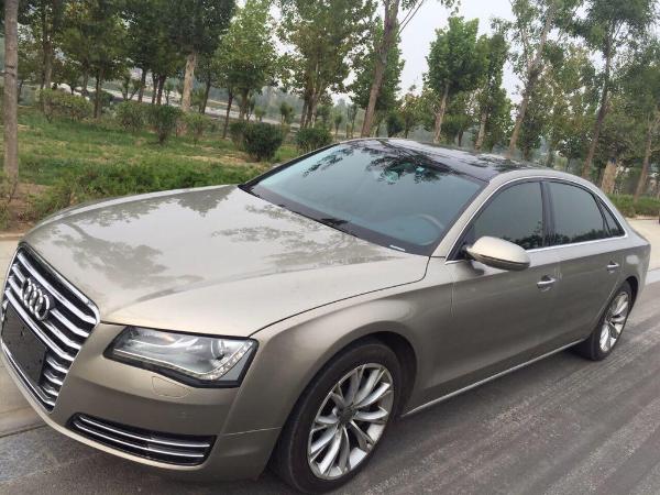 奥迪 奥迪a8 2014款 a8l 50tfsi quattro 豪华型 香槟色 自动档