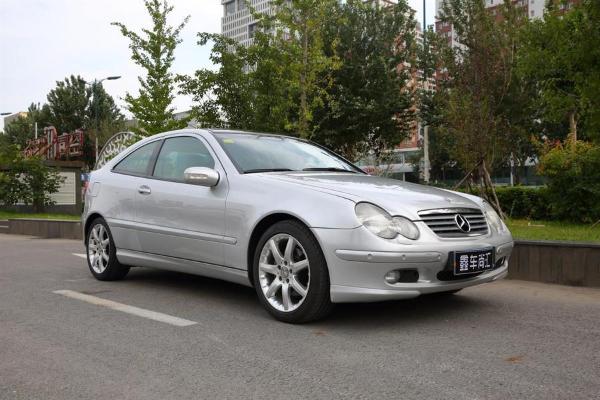 【沈阳】2002年10月 奔驰 进口c级 2.3l c230 coupe 银灰 手动挡