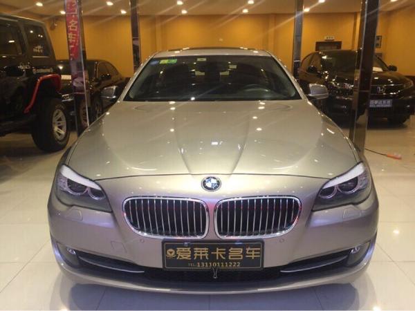 重庆2013年6月宝马宝马5系2012款530li30l领先型香槟色自动档