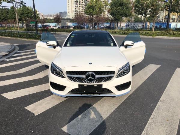 杭州2017年8月奔驰奔驰c级2017款c20020t白色手自一体
