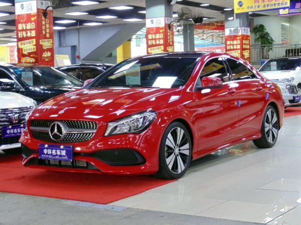 【深圳】2017年2月 奔驰cla级 cla200 1.6t 时尚型 红色 自动档