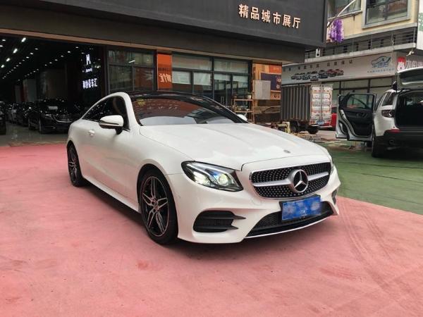 金华2018年4月奔驰奔驰e级2017款e300coupe20t白色手自一体