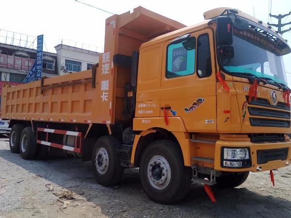 【宜春】2015年11月 陕汽德龙前四后八自卸车 黄色 手动挡