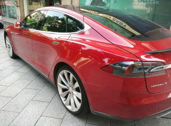 【江苏】2014年7月 特斯拉 model s tesla model s p85 红色 手自一体