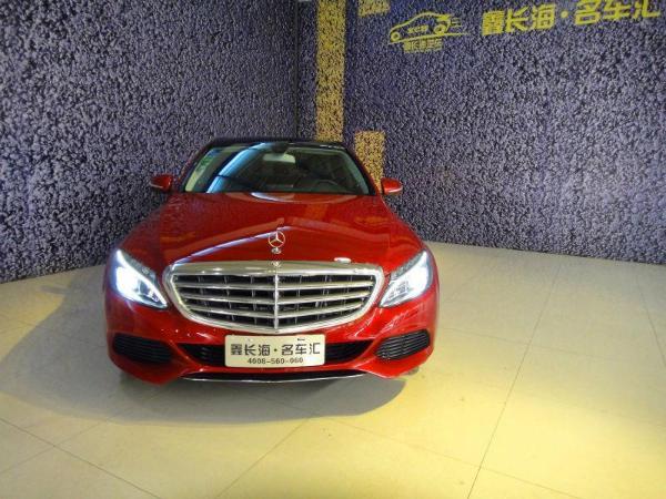 【武汉】2016年2月 奔驰 c级 c200 2.0t 红色 自动档