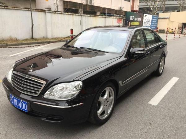 【上海】2004年2月 奔驰 奔驰s级 2004款 s600 5.5t 黑色 手自一体