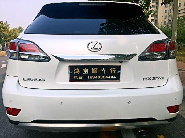 【大连】2012年6月 雷克萨斯 rx rx270 2.7 豪华版 白色 自动档