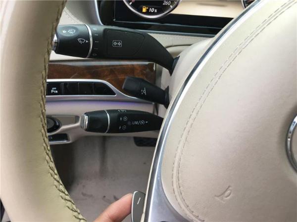 奔驰s400灯光使用图解,奔驰s级灯光开关图解 宁波2015年7月奔驰s400l30t双涡轮增压发动机黑色手自一体