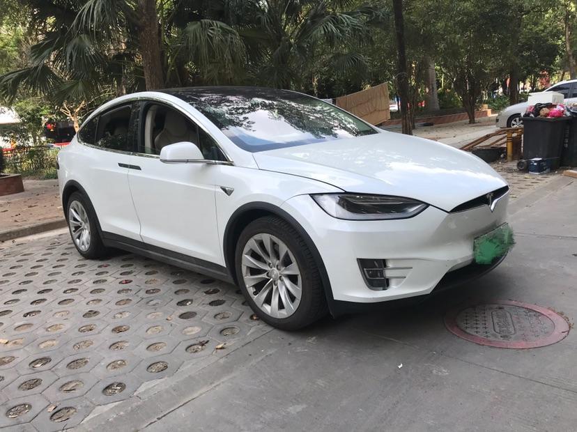 特斯拉model x白色,特斯拉白色modely 【杭州】2019年5月 特斯拉 model x 2019款 长续航版 白色 自动档