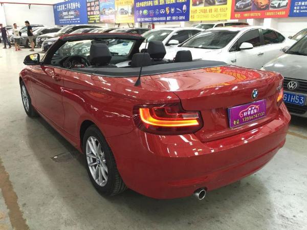 【南京】2016年7月 宝马 宝马2系 218软顶敞篷车 红色 自动档
