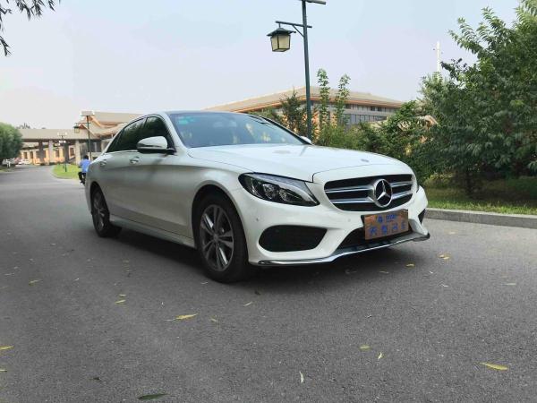 【唐山】2016年3月 奔驰c级 c200l 2.0t 运动型 白色 手自一体