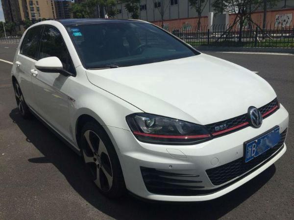 【宁波】2016年5月 大众高尔夫gti 白色 白色 手自一体
